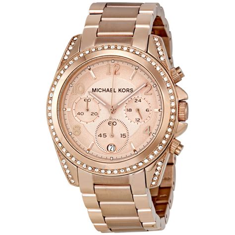 michael kors chronograph watch women's|Michael Kors leather watch women.